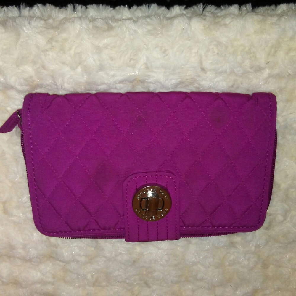 Vera Bradley fuscia clutch-wallet